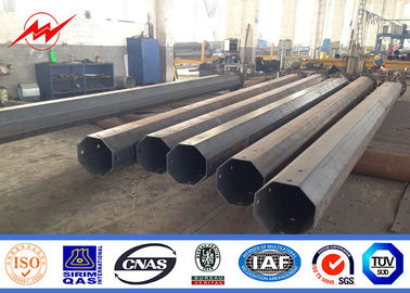 30ft Elektrik Gücü direği nakliye hattı için sıcak daldırma galvanize ve toz boyama Tedarikçi