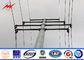 11M 1.8 Safety Factor Steel Utility Poles For Power Transmission Line Project Tedarikçi