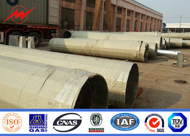 Hot Dip Galvanized 40ft Metal Utility Poles Octagonal Shape Yield Strength 50ksi Tedarikçi