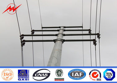 Hot Dip Galvanized 40ft Metal Utility Poles Octagonal Shape Yield Strength 50ksi Tedarikçi