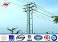 Electrical 3 Sections Hot Dip Galvanized Power Pole With Arms Drawings 17m Height Tedarikçi