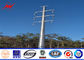 115KV 75Feet Tapered Round Steel Utility Power Poles / Galvanized Steel Pole Tedarikçi