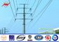 69KV Power Line Pole / Steel Utility Poles For Mining Industry , Steel Street Light Poles Tedarikçi