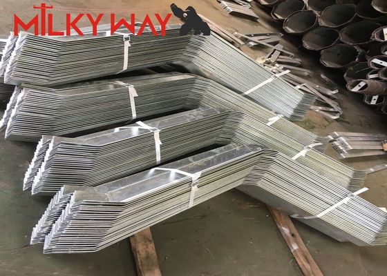 16m 18m Yükseklik Konik Elektrik Güç Kutbu 5mm Kalınlık ASTM A123 Galvanizasyon Standardı Tedarikçi
