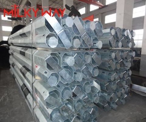 Sıcak Dip Galvanize ile 9-13m çelik tüplü direği Tedarikçi