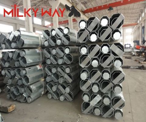 15M 6mm Kalınlığı Özel Güç iletim kutupları Galvanizli çelik Tedarikçi