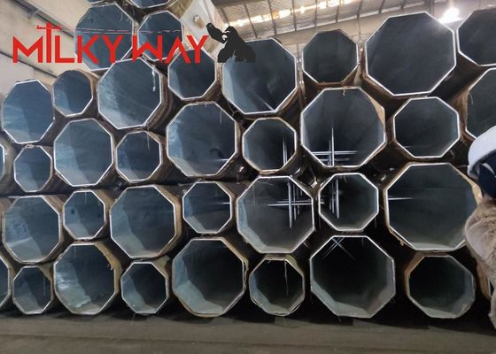 Çelik kutup kulesi için 60ft 18m elektrikli güç direği Tedarikçi