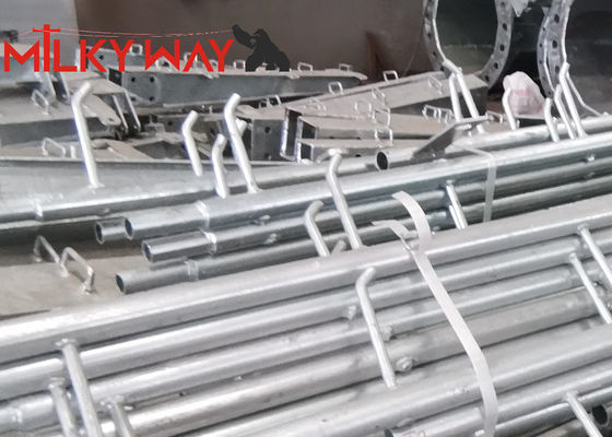 80ft 3 bölümler 1200kg/1680kg/2000kg Filipinler NGCP Standart Elektrik Çelik Kutupları Sütunu Tedarikçi