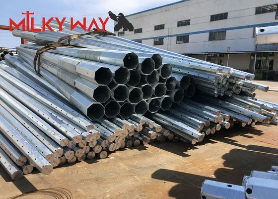 9m sınıf5 sınıf6 Elektrik Güç Direği Sıcak Daldırma Galvanizli Çelik Dağıtım İçin Tedarikçi