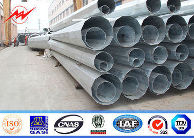 35ft 40ft elektrikli iletken direği sıcak dip galvanize güç dağıtım çelik Tedarikçi
