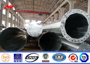34m Çokgen Yüksek Mast Işık direği Yükseltme Sistemiyle Sıcak Daldırma Galvanize Tedarikçi