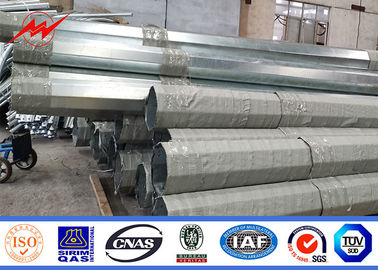10M 33kv iletim hattı özelleştirilebilir tasarımı olan sıcak dip galvanizli çelik güç direği Tedarikçi