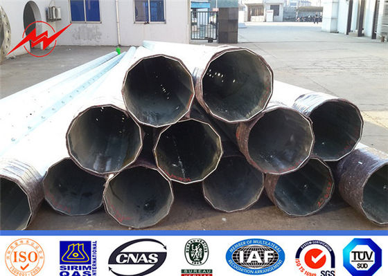 10kv-550kv Sıcak Dip Galvanize ile Güç İletim için Elektrik Gücü direği Tedarikçi