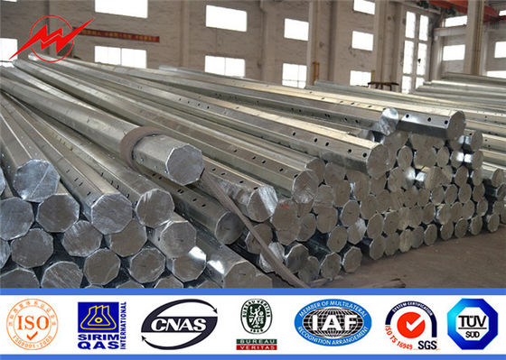10kv-550kv Sıcak Dip Galvanize ile Güç İletim için Elektrik Gücü direği Tedarikçi