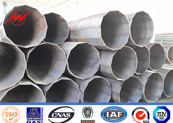 Güç iletme hattı galvanizli çelik direği Yüksek korozyon direnci Tedarikçi