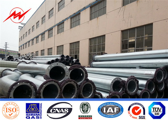 Güç iletme hattı galvanizli çelik direği Yüksek korozyon direnci Tedarikçi