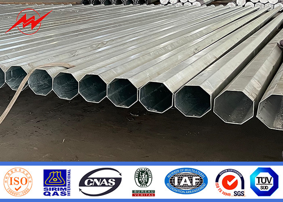 Güç iletme hattı galvanizli çelik direği Yüksek korozyon direnci Tedarikçi