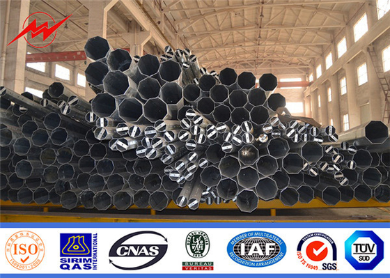 Elektrik iletimli çelik hizmet direği Galvanize Metal direği ile Tedarikçi