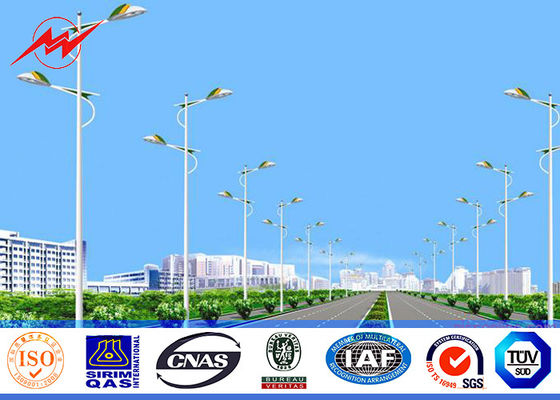 6M-12M yükseklik Sokak Lambası Paslanmaz galvaniz yüzey