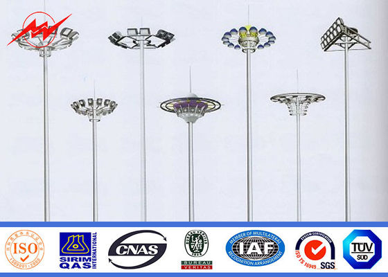 30M Yükseklik Yüksek Direk Kulesi LED Tufan Işığı Pole iğ 1000W HPS Lamba