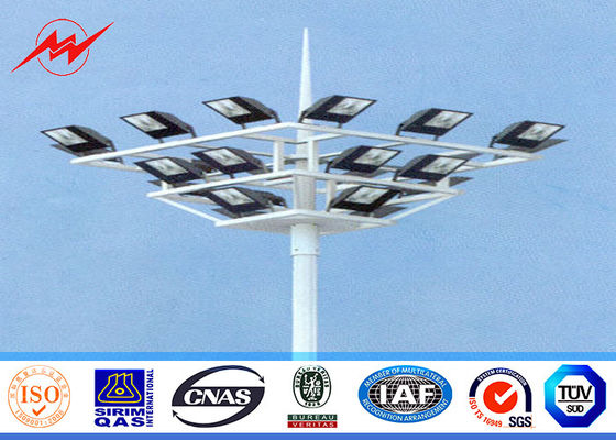 30M Yükseklik Yüksek Direk Kulesi LED Tufan Işığı Pole iğ 1000W HPS Lamba