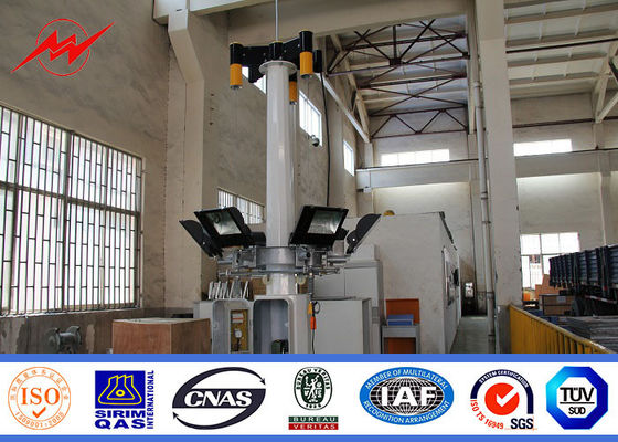 Antikorozif 30m Futbol Stadyumu Yüksek Direk Aydınlatma Kulesi, Kaldırma Sistemi