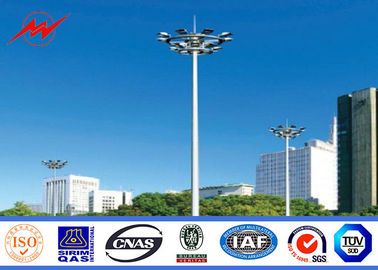 Seaport için özel 25m Poligon Stadyumu Futbol Yüksek Mast Işık Pole