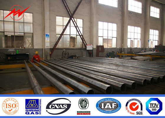 Rüzgar geçirmez Sıcak Daldırma Galvanizli Yüksek Direk Kulesi, Havaalanı Metal Işık Kutbu