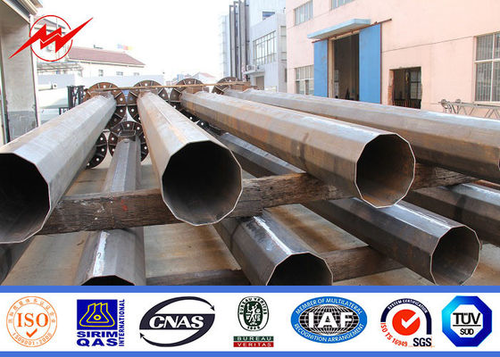 Power Plants Lighting Conical 36m Square Light High Mast Pole With Auto Racing System