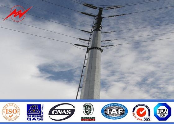 132KV sıcak galvanizleme elektrik hattı için elektrik direği