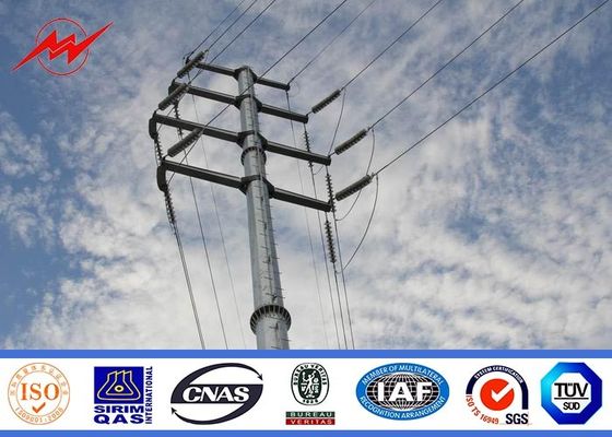 132KV sıcak galvanizleme elektrik hattı için elektrik direği