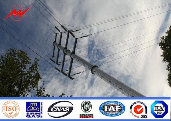 132KV sıcak galvanizleme elektrik hattı için elektrik direği