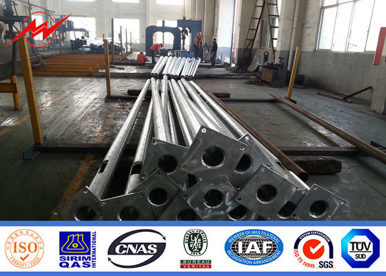 Sokak aydınlatması için 7m çift kollu sıcak daldırma galvanizli çelik direk