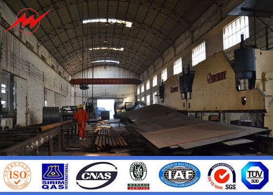 Park aydınlatması için 11m tek kollu sıcak daldırma galvanizli çelik direk