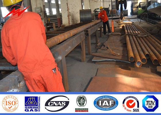 Park aydınlatması için 11m tek kollu sıcak daldırma galvanizli çelik direk