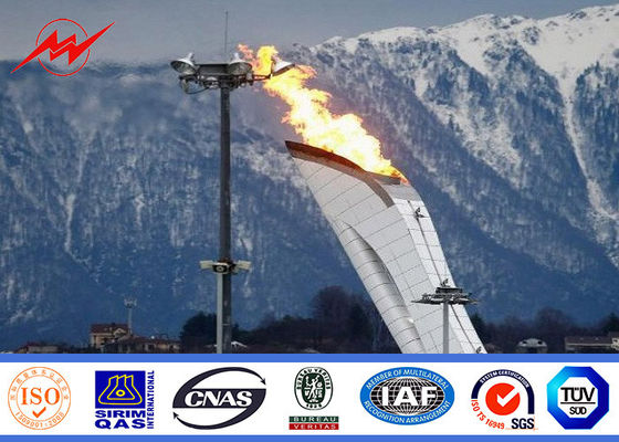 45m futbol stadyumu kaldırma sistemi ile yüksek direk kutup aydınlatması