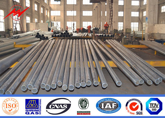 132KV Q345 Malzeme 4mm Elektrik Gücü Kutbu Tırmanma Rolu 3 Bölüm