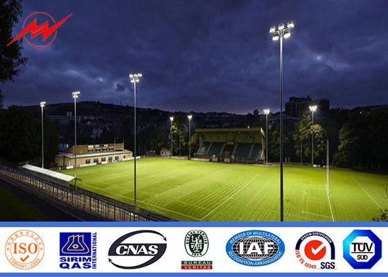 20m conical high mast pole for sports center lighting with winch