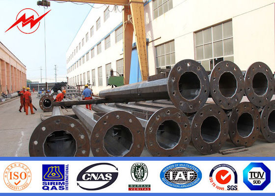 35m conical high mast pole for sports center light with lifting system