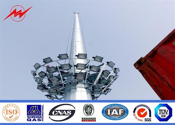 Hot dip galvanized out door high mast pole light for sport center