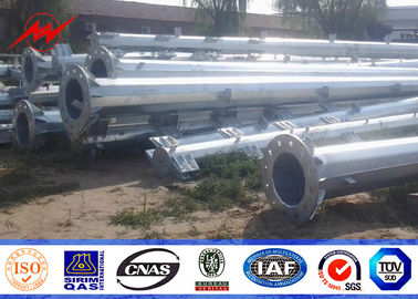 Galvanizli Güç İletim Tubular Kule direği Konik Elektrikli Çelik ASTM A123