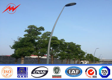 9m Q235 Tek Kollu Poligonal Galvaniz Işık Direği