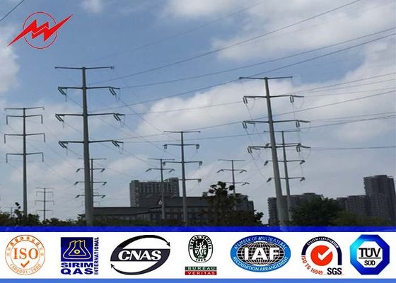 8M multisided 300kg load 3mm thickness Steel Utility Pole for Pakistan SPA Electricity project