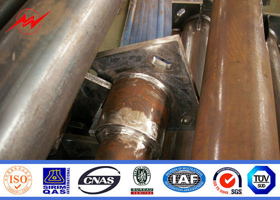 Multi Sided 25m Tunnels High Mast Pole With Lifting System 3 mm Thickness