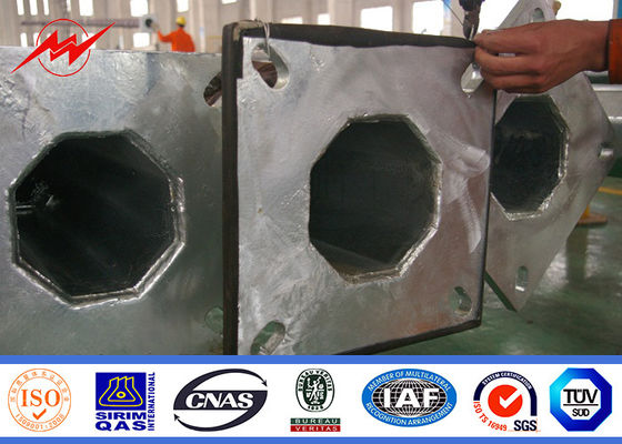 Waterproof Hot Dip Galvanization 9m Solar Light Poles for Highway Lighting