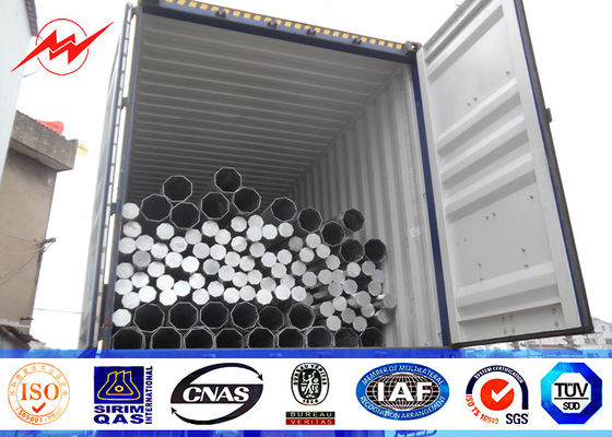 Conical 33KV 11m Steel Utility Pole For 33KV Electrical Power Distribution