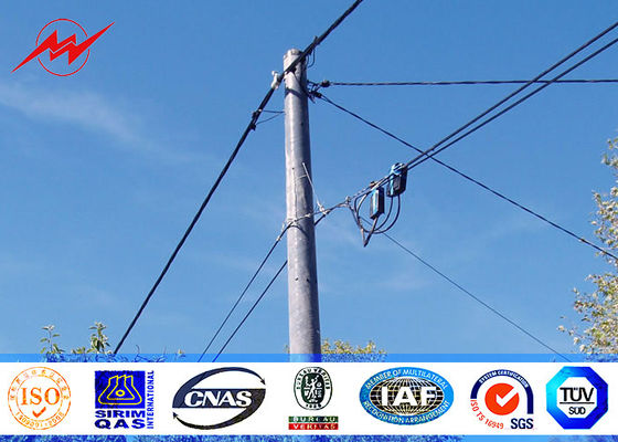 Professional Grade Three 128kv electric Steel Utility Pole 65ft 1000kg load
