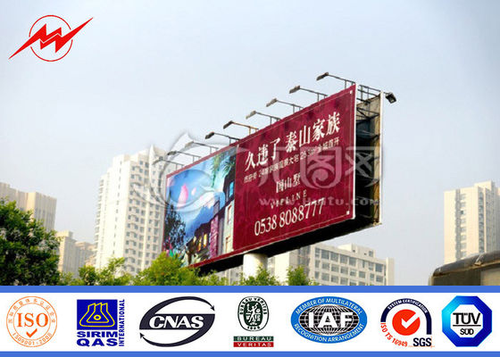 Multi Color Roadside Outdoor Billboard Advertising , Steel Structure Billboard
