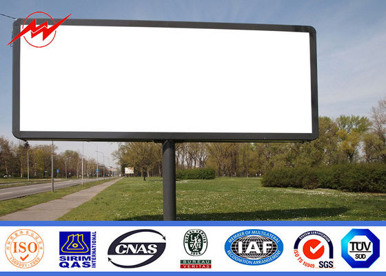 High Bright Steel Outdoor Billboard Advertising Structure Full Color Outside LED Billboard