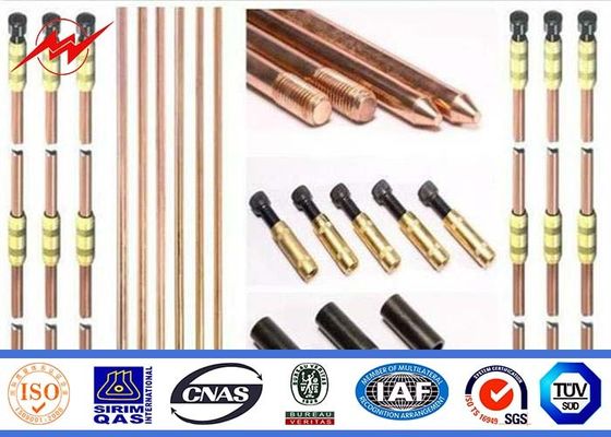 1/2" 5/8" 3/4" Copperweld Ground Rod Maintaining Toughness OEM ODM